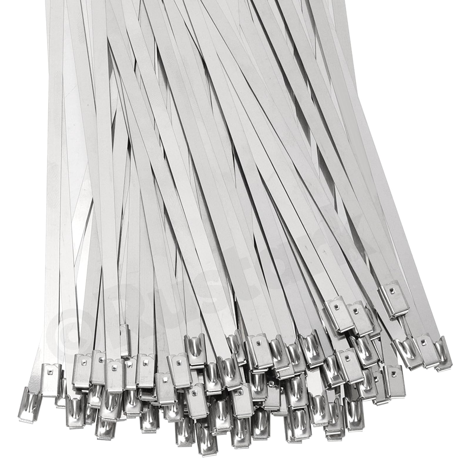 Fascette per cavi in acciaio inox, in metallo, antiruggine, autobloccanti in acciaio inox per avvolgimento di scarico (kit di strumenti per cerniere)