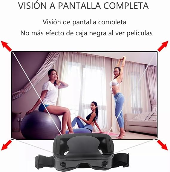 Sxhlseller 3D VR Glasses for Smartphone Blue Light Filter Remote Control 5-7 Inch Far-sighted to 800° 110° Field of View HD Lenses Adjustable