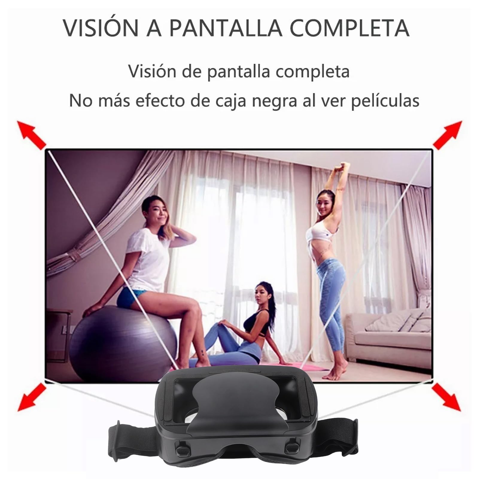 Pro 3D VR Headset, Blue Light Eye Protection 3D VR Occhiali per realtà Virtuale con Telecomando per Telefono Cellulare