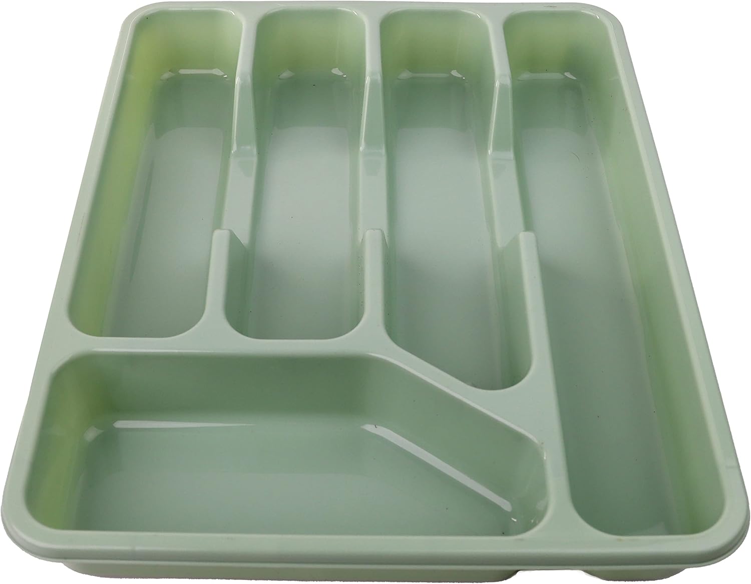 DIVCHI 5 Compartment Plastic Cutlery Tray Kitchen Drawer Organiser Rack