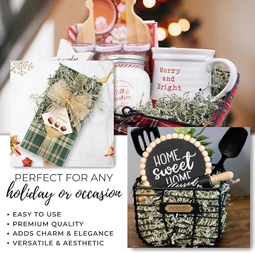 Miniatura 5 de MagicWater Supply - 2 libras - Negro - Relleno de papel de corte arrugado suave y fino, ideal para envolver regalos, relleno de cestas, cumpleaños,