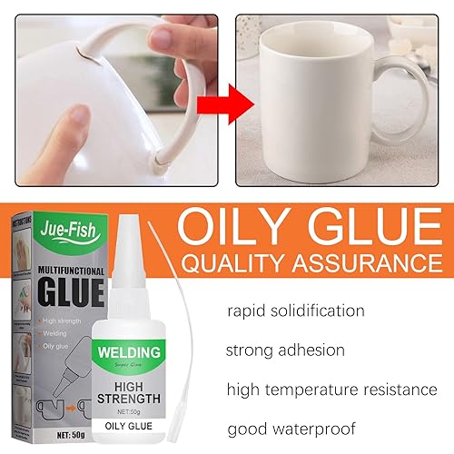 Miniatura 2 de Jue Fish Glue - Jue Fish - Pegamento multifuncional para soldadura Jue-Fish de alta resistencia, pegamento universal súper instantáneo, para metal,