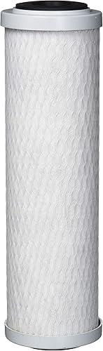 Pentair Pentek SCBC-10 Filtro de agua de carbono, 10 pulgadas, cartucho de repuesto de bloque de carbono impregnado plateado debajo del fregadero,