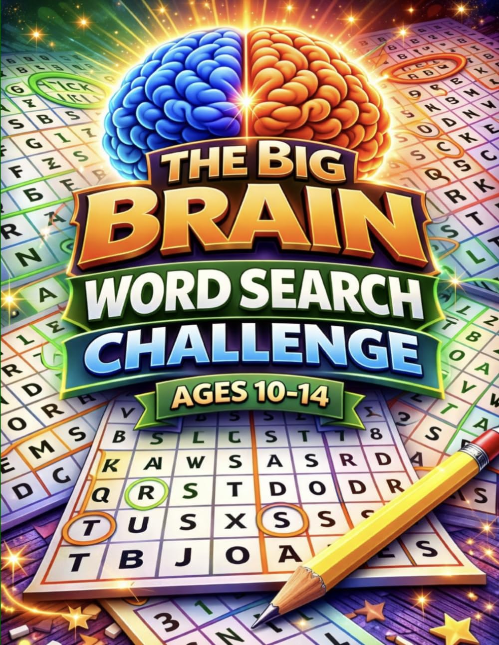 The Big Brain Word Search Challenge: 50 Advanced Word Search Puzzles for Ages 10-14 | Brain-Boosting Word Games and Logic Challenges (The Big Brain Series)