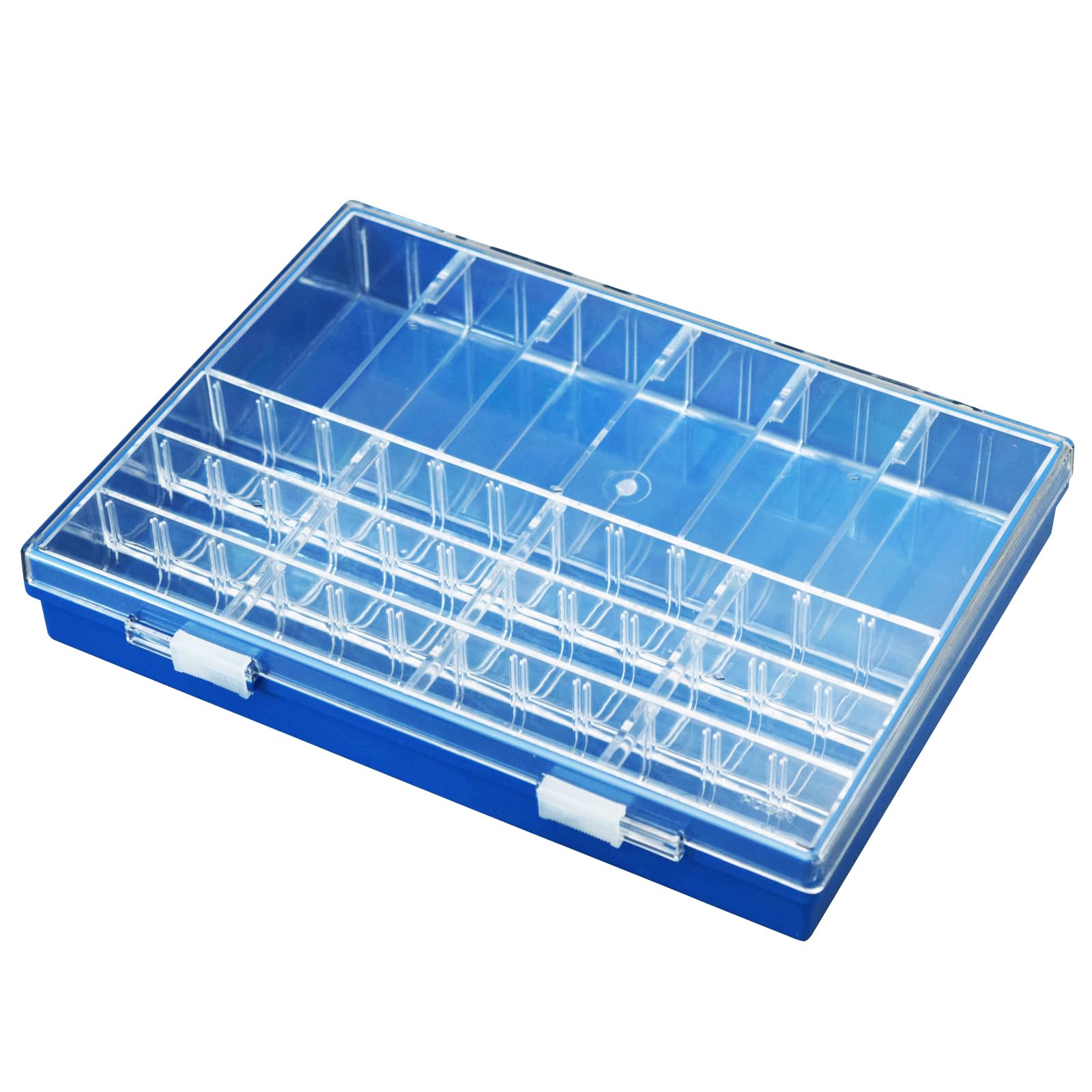 HOZAN Accessory parts case 48 compartiments fixes boîtier rigide transparent