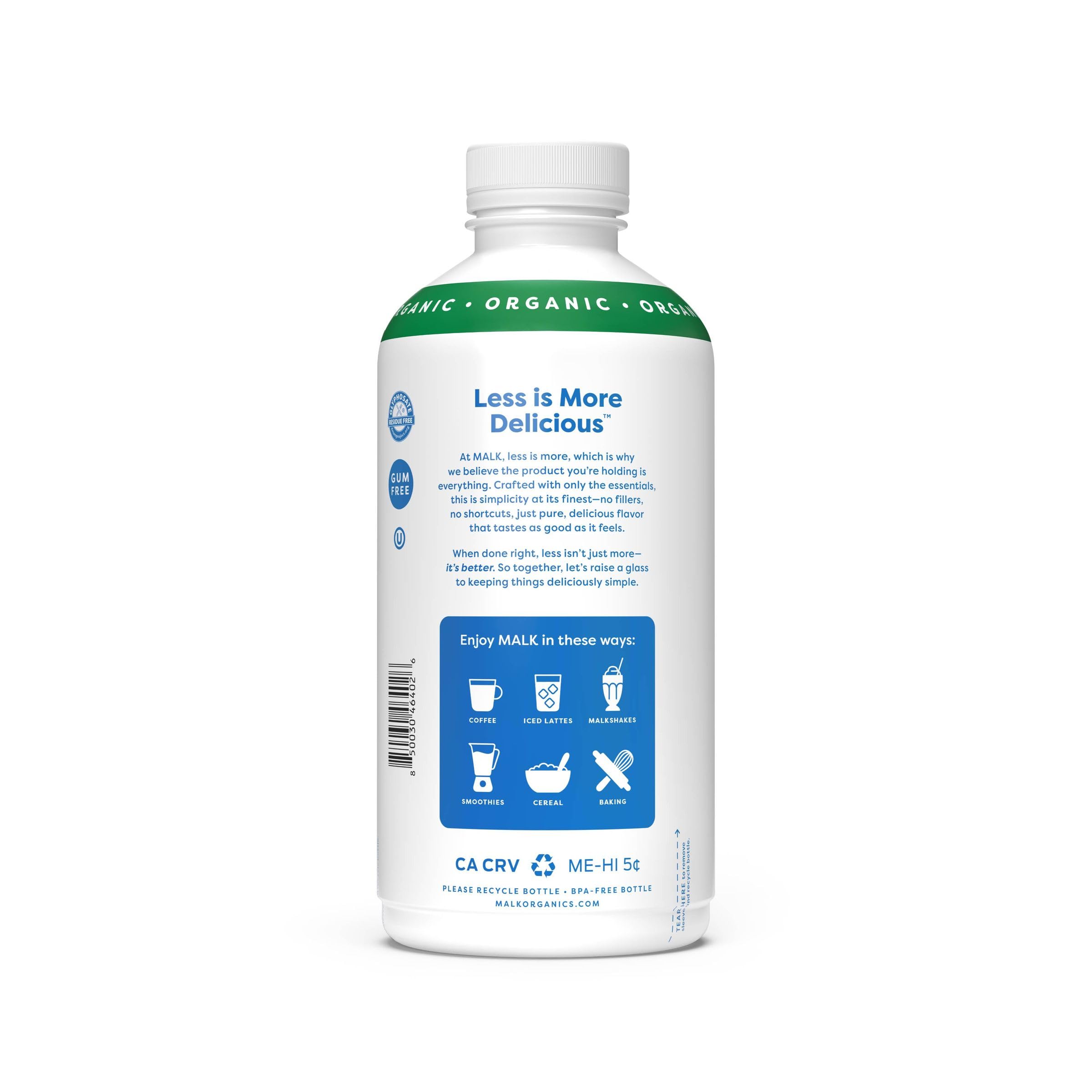 MALK Organic Chocolate Almond Milk, 28 FZ
