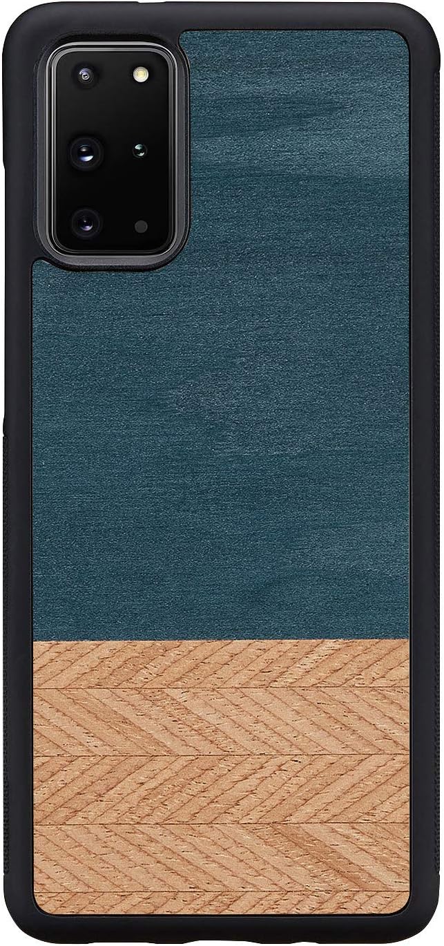 Man&Wood I18761GS20P Galaxy S20+ 5G Case, Natural Wood Case, Denim, Wood, Galaxy Estuenty Plus Five G Cover, Back Cover, Smartphone Cover, Japanese Authorized Dealer