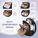 Backpack for Women Work College Travel Laptop Backpacks Multi-Functional Casual Daypack Teacher Nurse Everyday Bags