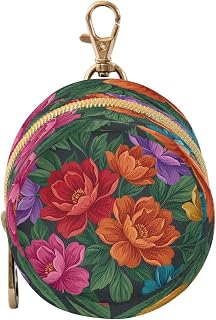 Kigai Pacifier Holder for Diaper Bag & Stroller Vivid Peonies Portable Pacifier Case with Clip & Zipper Travel Binky Holder Pouch Baby Essentials for Boys & Girls
