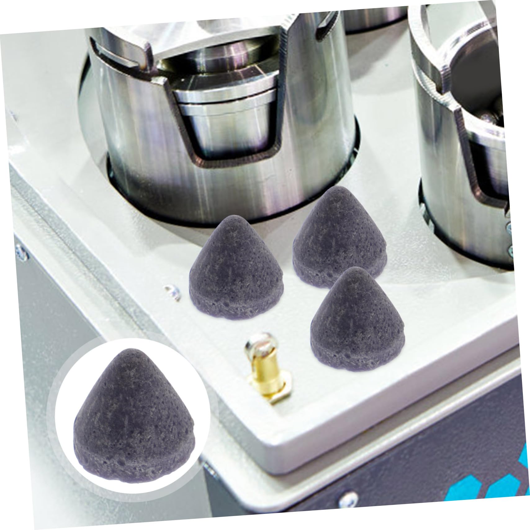 Mobestech 3 Uds 1 Máquina Pulidora Abrasivos Suministros De Caída Abrasiva Rápida o Para Vibración Artesanía Volteo Pulido Artesanal Pulido Para Moler