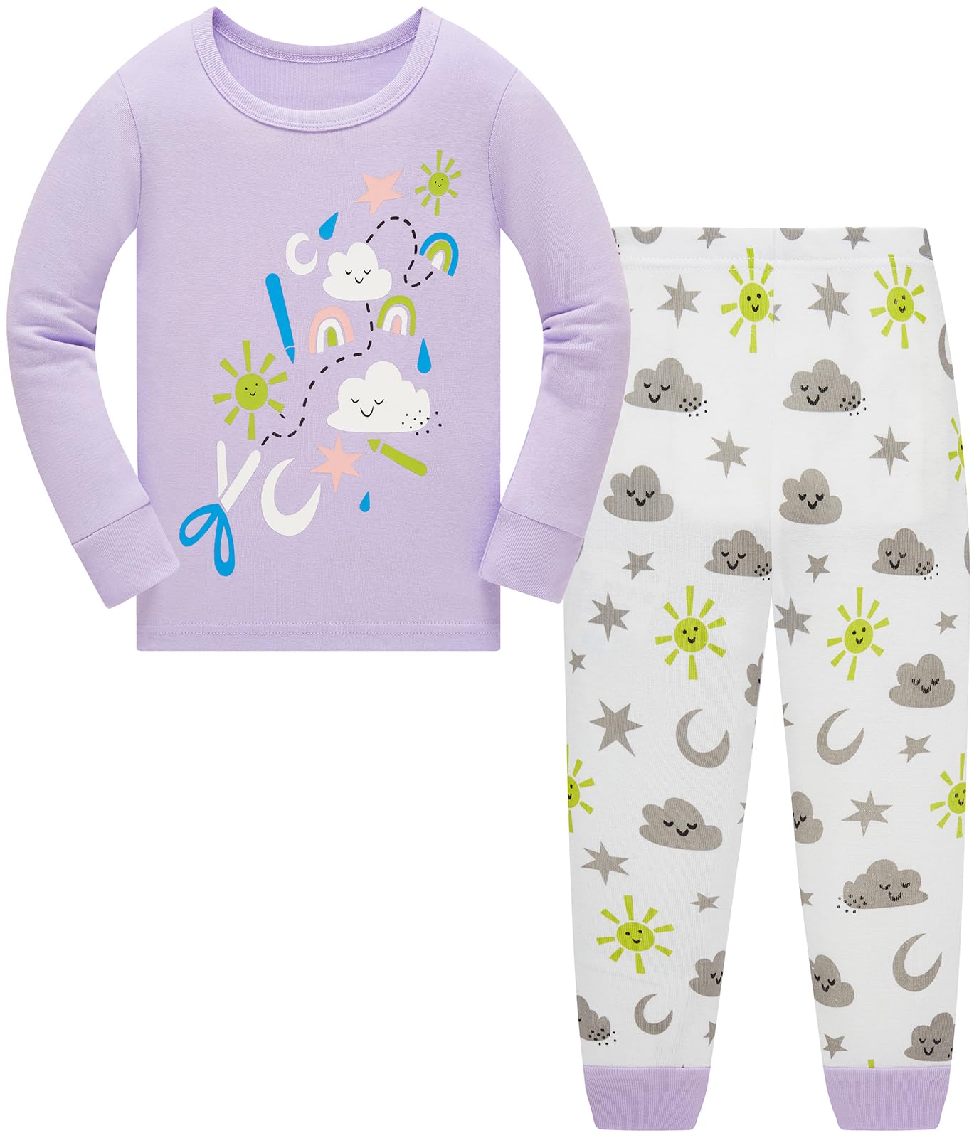 TEDD Girls Christmas Pyjamas Set Toddler Clothes Sleepwear Animal Printed Nightwear Winter Long Sleeve Pjs 2 Piece Outfit Xmas Gift for Kids — view 24