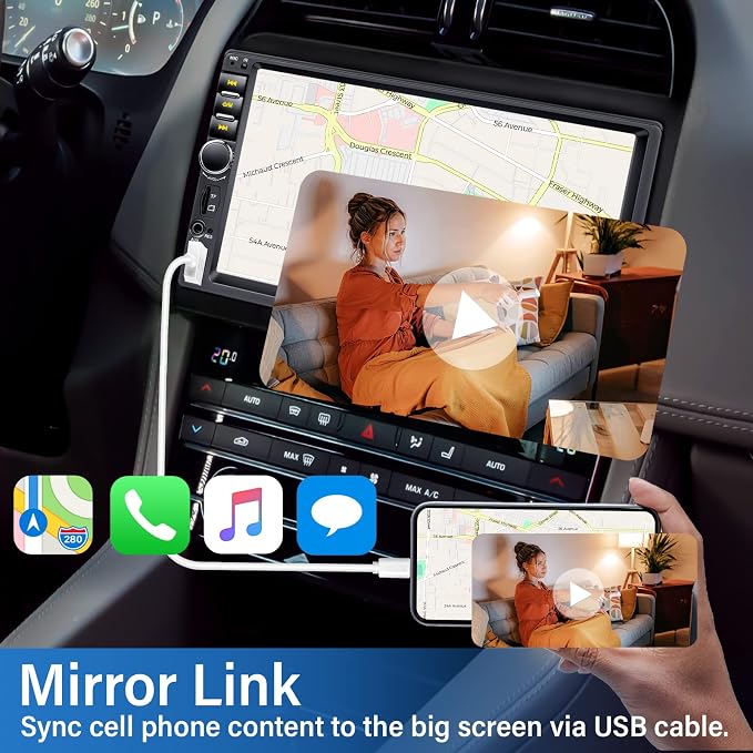 Radio para Auto Doble Din con Pantalla Táctil 7 Pulgadas miniatura 2