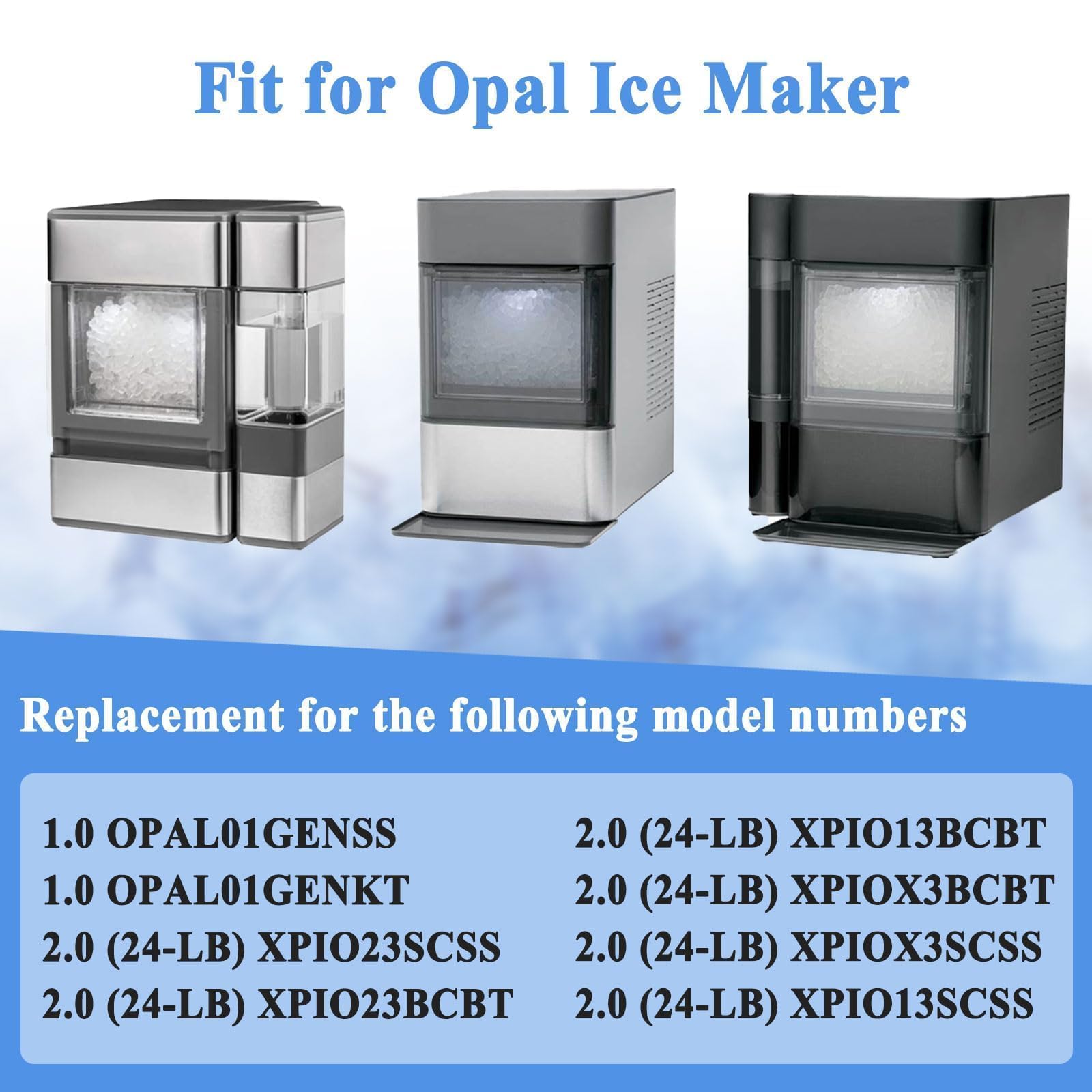 10 Stück Filterstück-Ersatzteile, passend für Eiswürfelbereiter OPAL01GENSS, OPAL01GENKT, etc