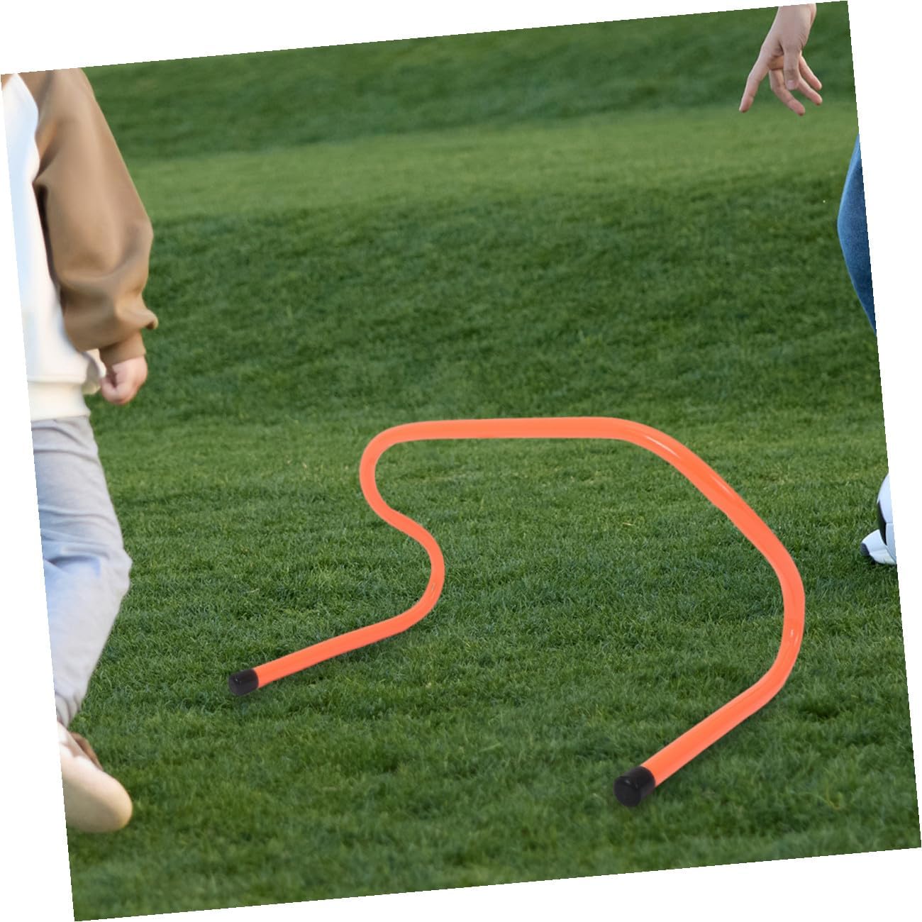 Kisangel 4 Pcs Plastic Speed Training Hurdles 15cm Adjustable Agility Soccer Football Fitness Equipment for Youth Sports Practice
