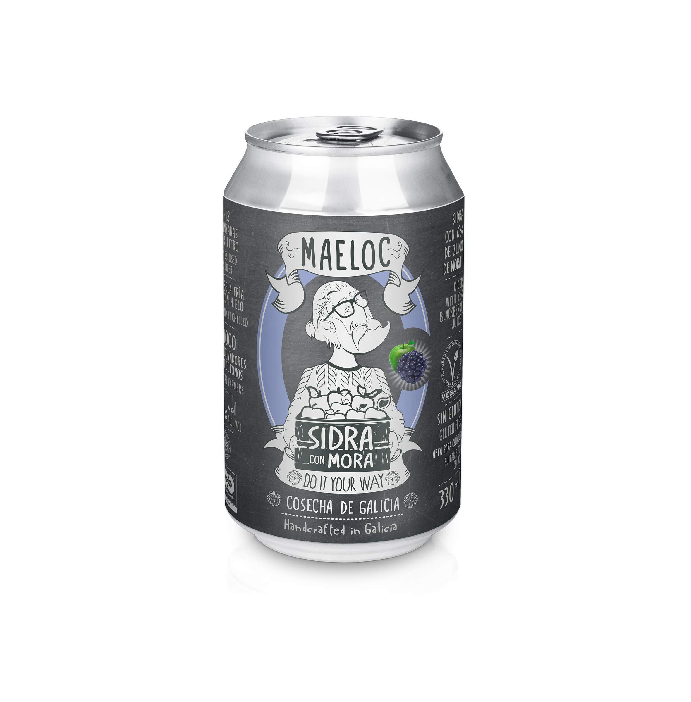 Maeloc Sidra con Mora Lata 12 x 330 ml