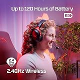 HyperX Cloud III S – Wireless Gaming Headset | Multi-Platform, 2.4GHz, Bluetooth, Battery up to 120 Hrs 2.4GHz / 200 Hrs Bluetooth, 53mm Angled Drivers, 10mm Detachable Mic, Customizable – Black/Red - 3