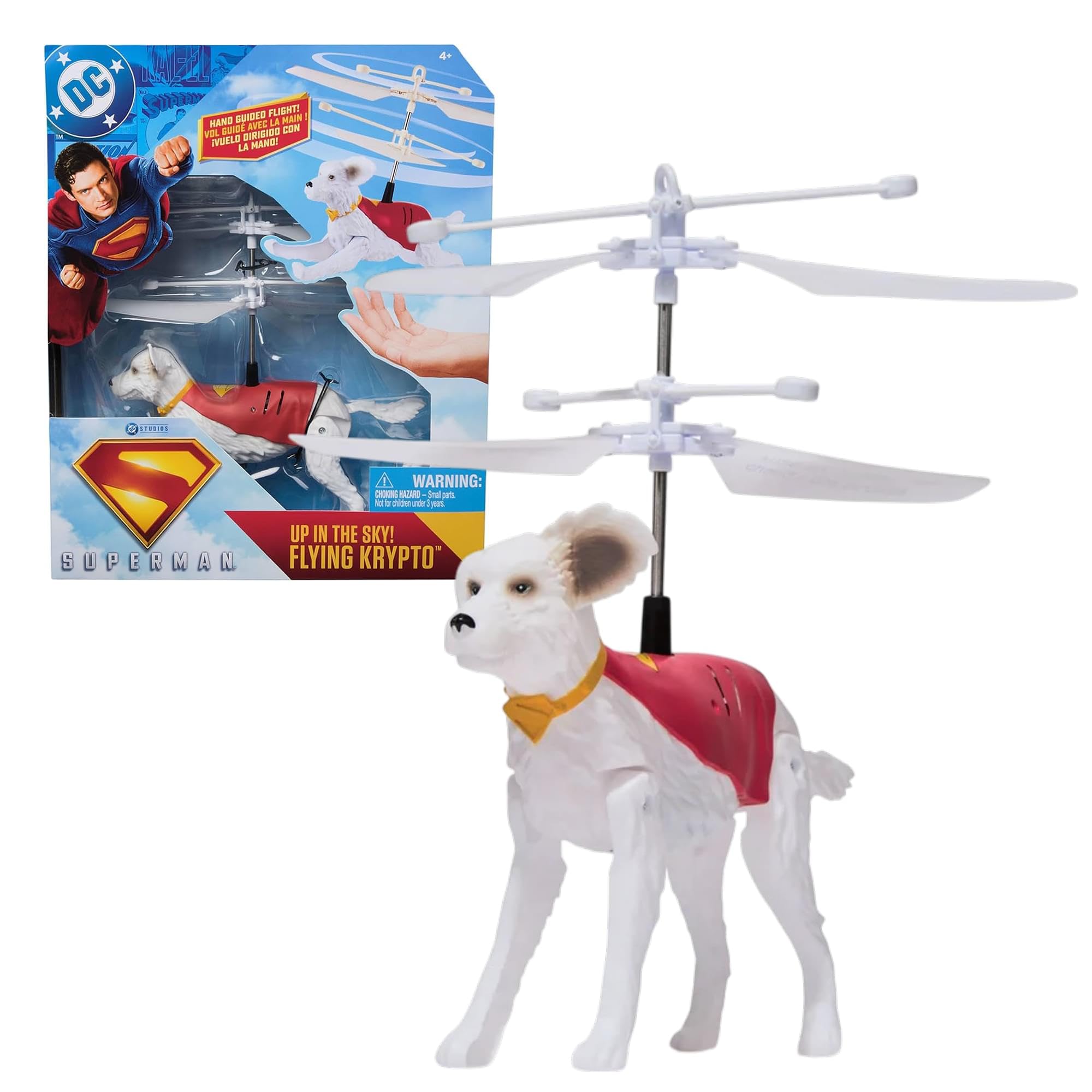 Superman Up in the Sky Flying Krypto Figure