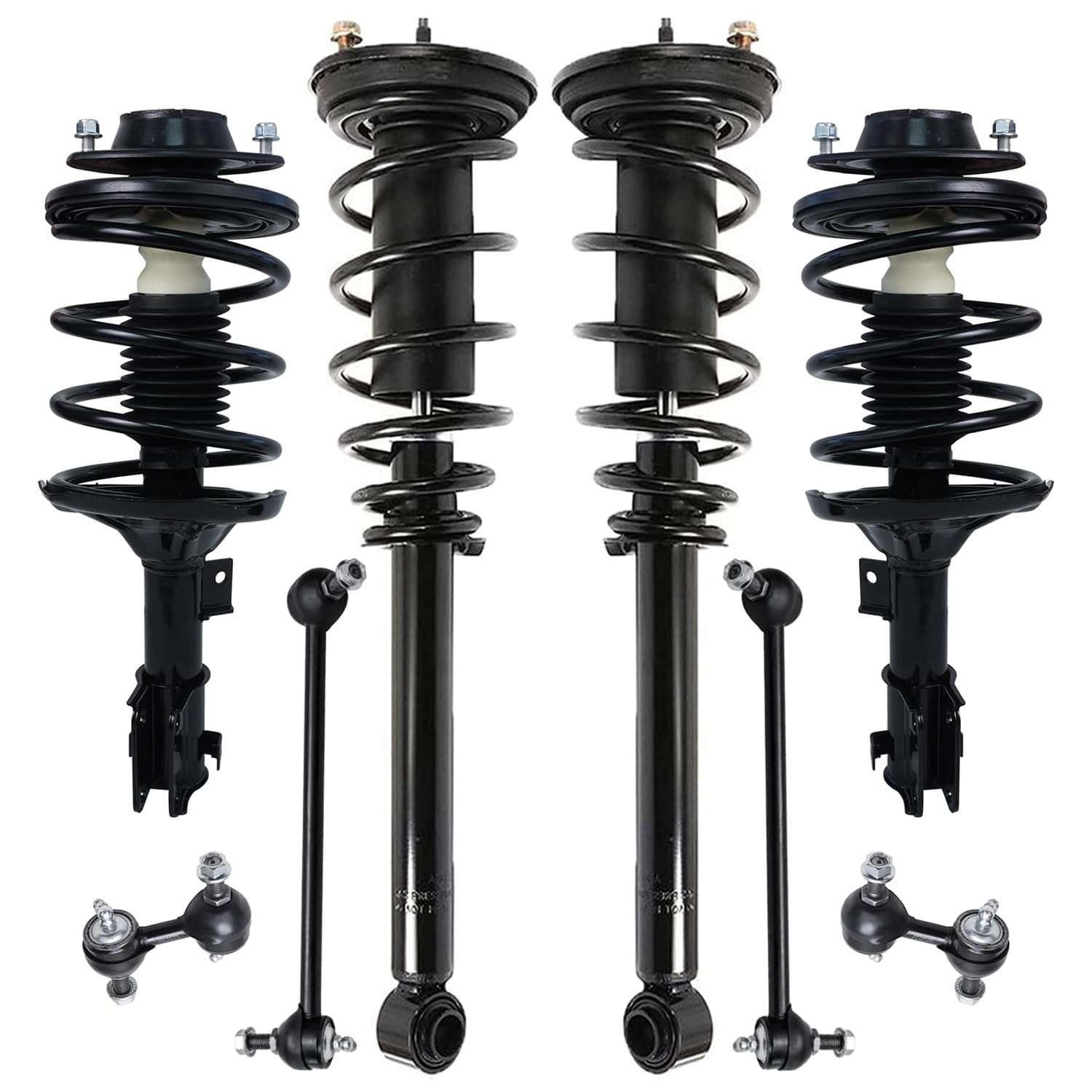 Detroit Axle - 8pc Struts Kit for 2000-2005 Mitsubishi Eclipse 4 Ready