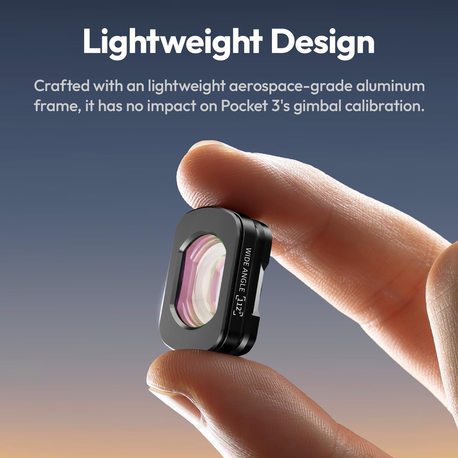 ULANZI Obiettivo grandangolare 112° 1,5X compatibile con DJI Osmo Pocket 3, attacco magnetico/multi-rivestimento/vetro ottico
