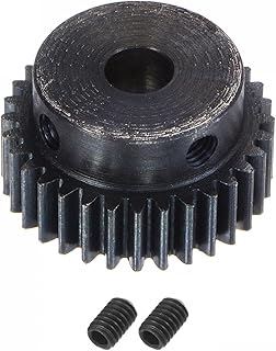 uxcell 1Mod 32T Pinion Gear 8mm Bore Hardened Steel Motor Rack Spur Gear with Step for RC Car Truck Buggy Gear Drive