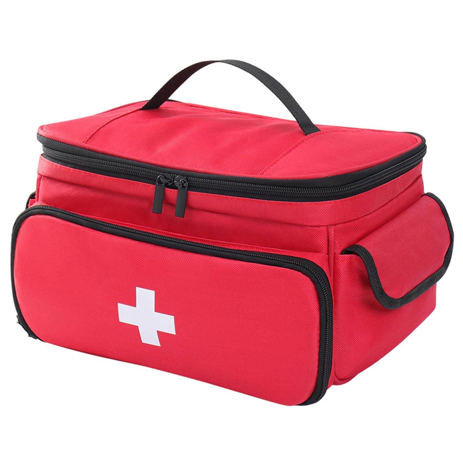 Borsa di pronto soccorso vuota:borsa per medicinali per la casa,per campeggio, escursionismo (rosso, 28×19×16 cm)