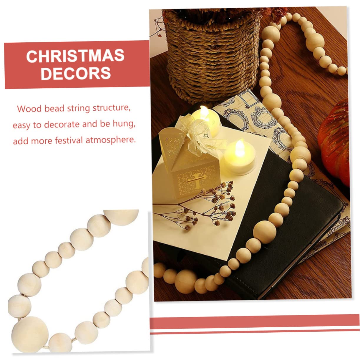Alipis 4 Pz decorazione natalizia albero di Natale Decorazioni natalizie addobbi natalizi natale decorazioni corone natalizie ciondolo in stile natalizio ciondolo natalizio di legno