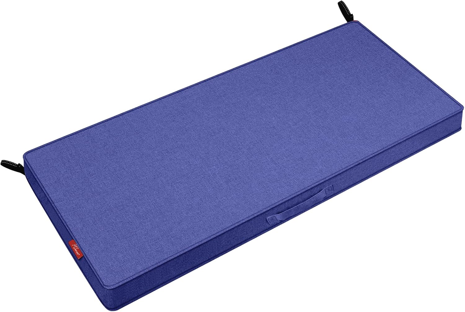 Pcinfuns Outdoor Bench Cushion,Water-Resistant,Comfortable & Durable Cushions for Garden Patio,Pads with Handle and Adjustable Straps,59 x 18 x 3 Inch,Deep Blue 59 x 18 x 3 In Deep Blue