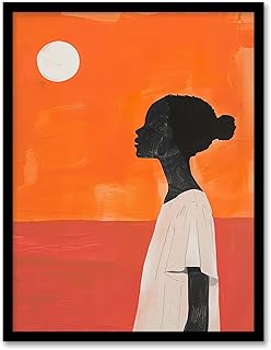 Artery8 Desert Sunset African Bold Painting Ochre Africa For Living Room...