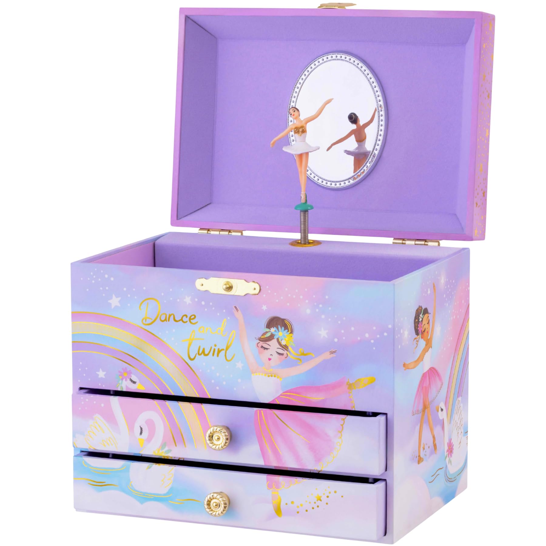 Giggle & Honey® Musical Ballerina Jewellery Box for Girls