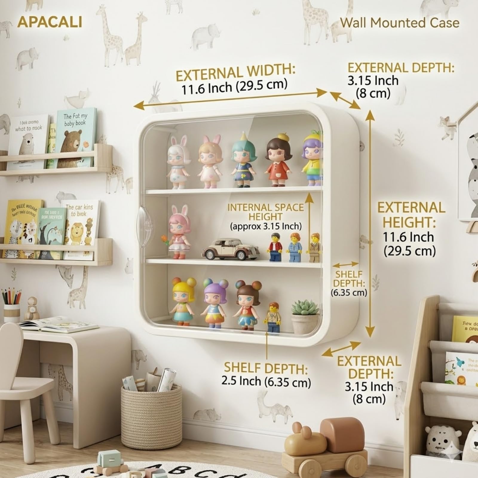 Amazon.co.jp: APACALI フィギュア用ディスプレイケース、12x12x3