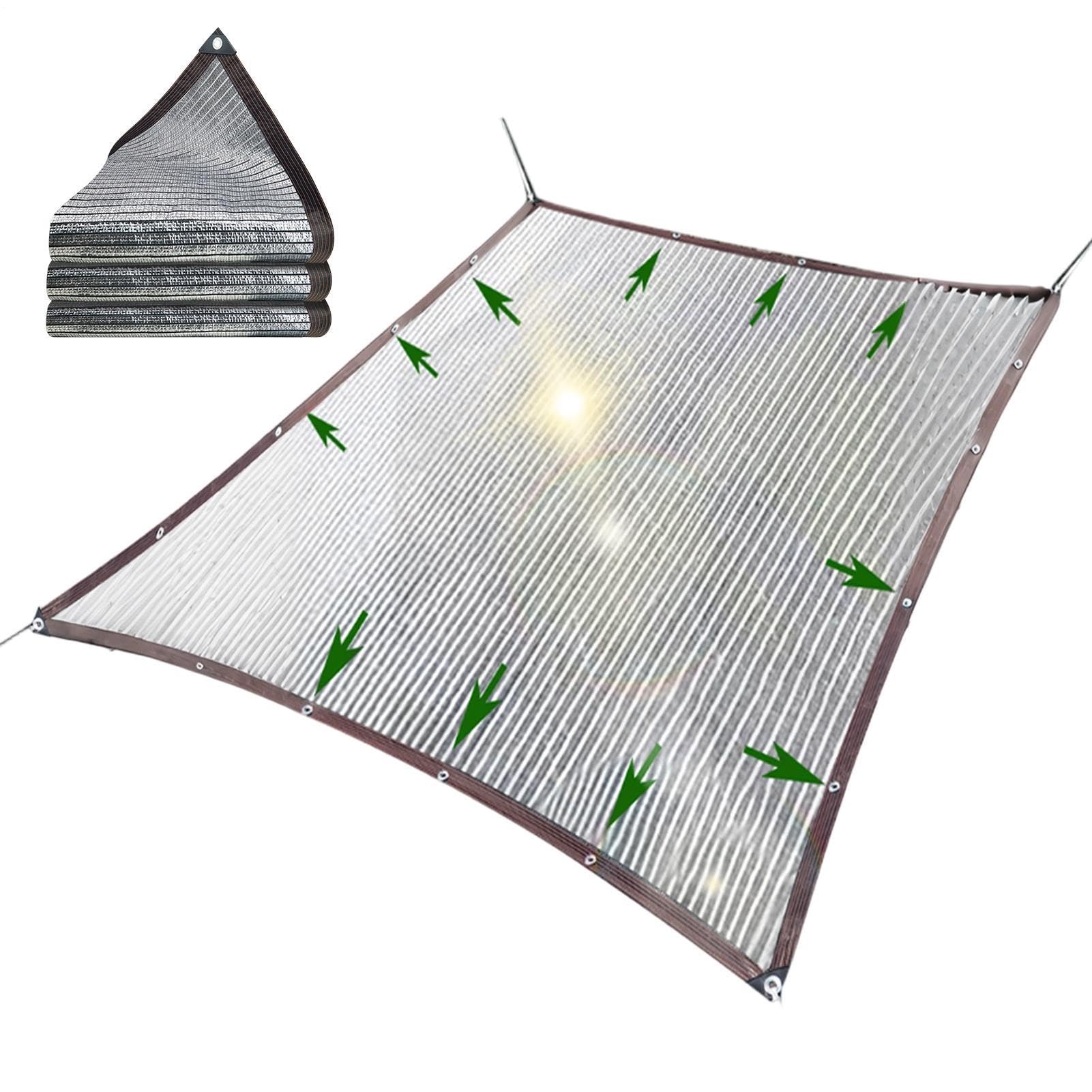 Bâche d'ombrage pour serre et jardin - Solution anti-chaleur réfléchissante universelle