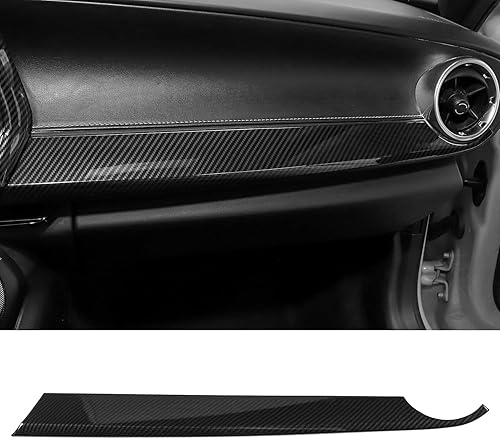 Cubierta de panel frontal Co-Pilot de fibra de carbono para salpicadero, compatible con Chevrolet Camaro 2017-2024