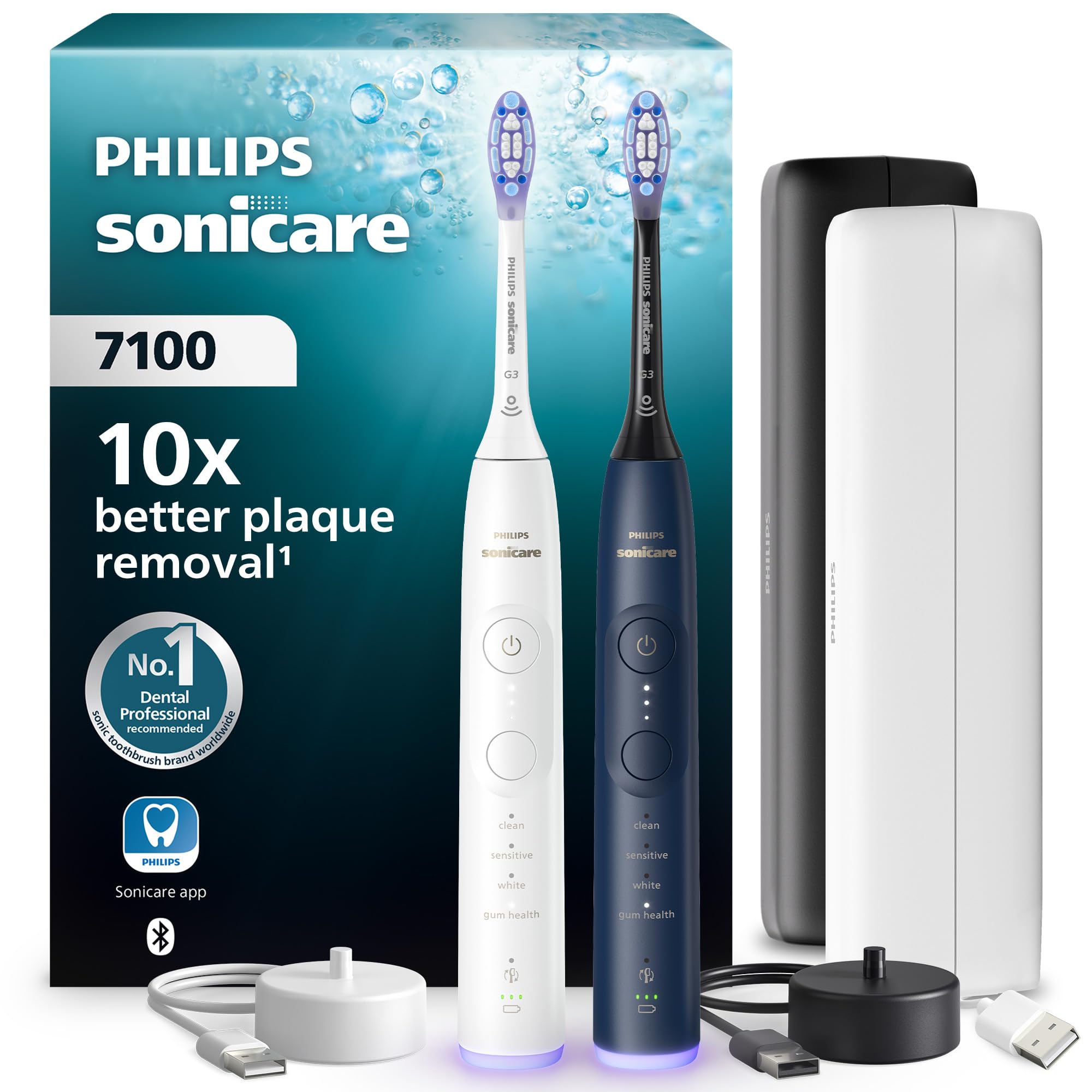 Sonicare Philips Series 7100 - Rechargeable Sonic Electric Toothbrush - Hx7429/01