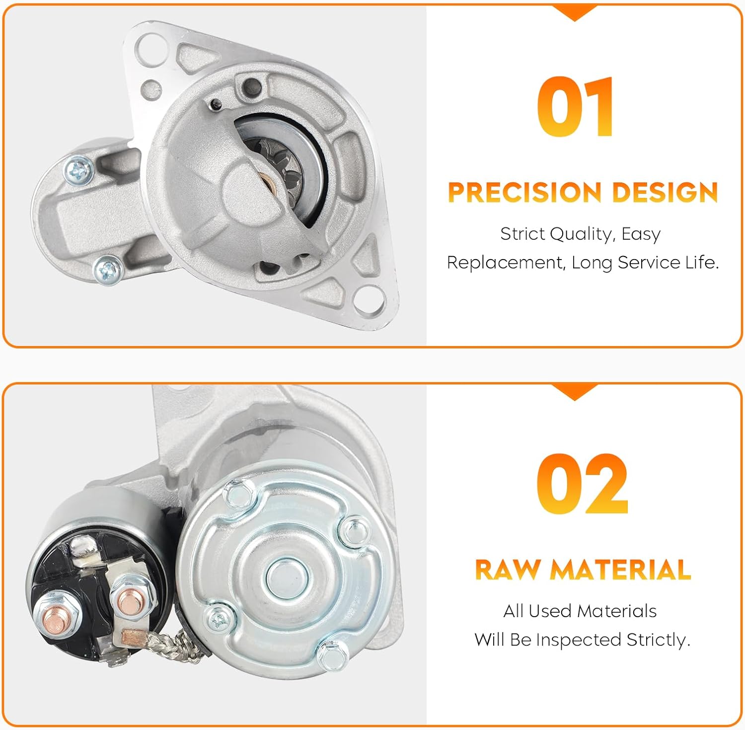 New Starter (Automatic Transmission) for Subaru Forester 1998-2002 2.5L, Impreza 1997-2001 2.2L, 1998-2003 2.5L, 410-48231 M1T84481 111451 17723 M1T86481 STR-3088 17292 23300-AA390