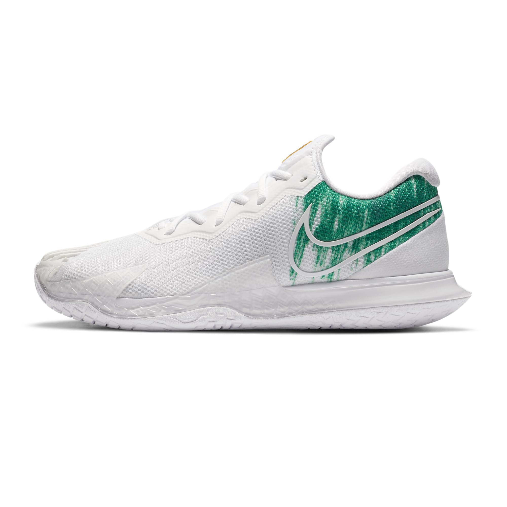 Air Zoom Vapor Cage 4 Men’s Hard Court Tennis Shoes (White/Clover/White, CD0424-102)