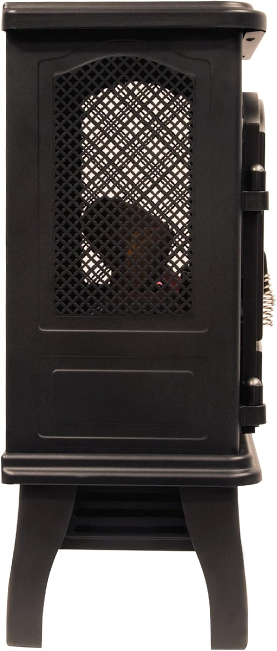 duraflame 3D Infrared Quartz Electric Fireplace Stove Heater, Black