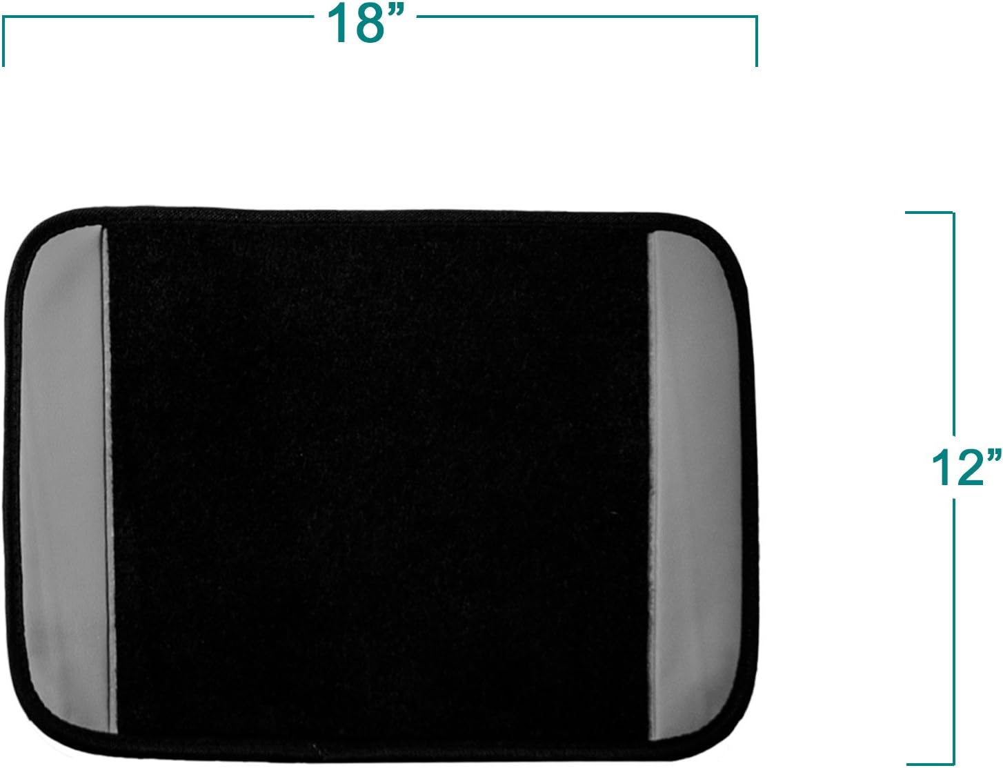 FH Group Car Floor Mats - Carpet for Cars, Universal Fit Automotive All Purpose Car Protector Mat for Most Sedan, SUV, Truck Floor Mats Black