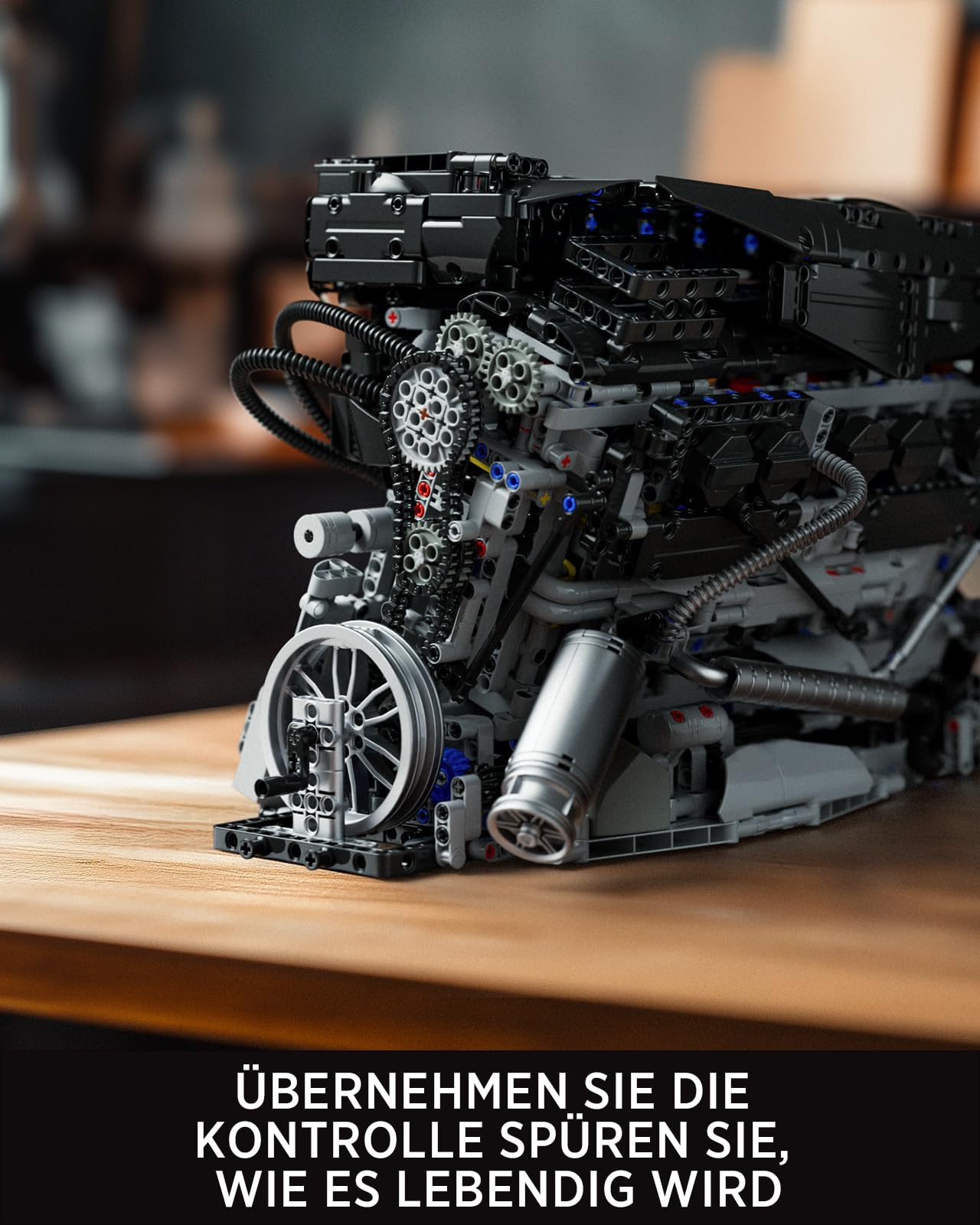 Nifeliz Technique L6 Reihenmotor Kit für Erwachsene, Klemmbausteine Motor Modellbausatz Sammlerset, Sammlerstücke für Zuhause oder das Büro (2,820 Teile, NF10316) | Fortgeschrittenes Sammlermotormodell, Physikalische Wissenschaft Lernspielzeug für Erwachs