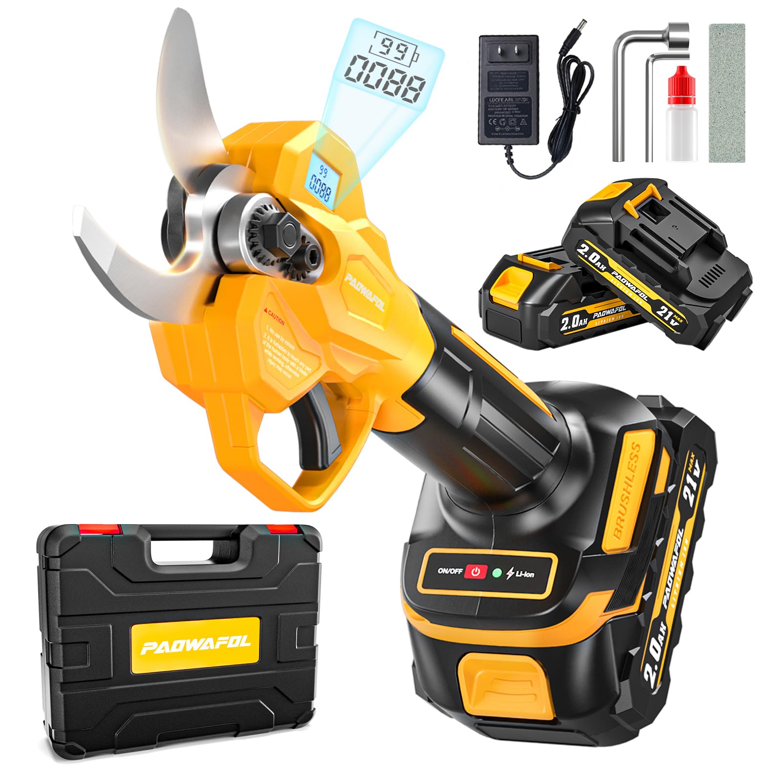 PAOWAFOL Electric Pruning Shears - Cordless & Powerful -10 PAOWAFOL Electric Pruning Shears - Cordless & Powerful -10