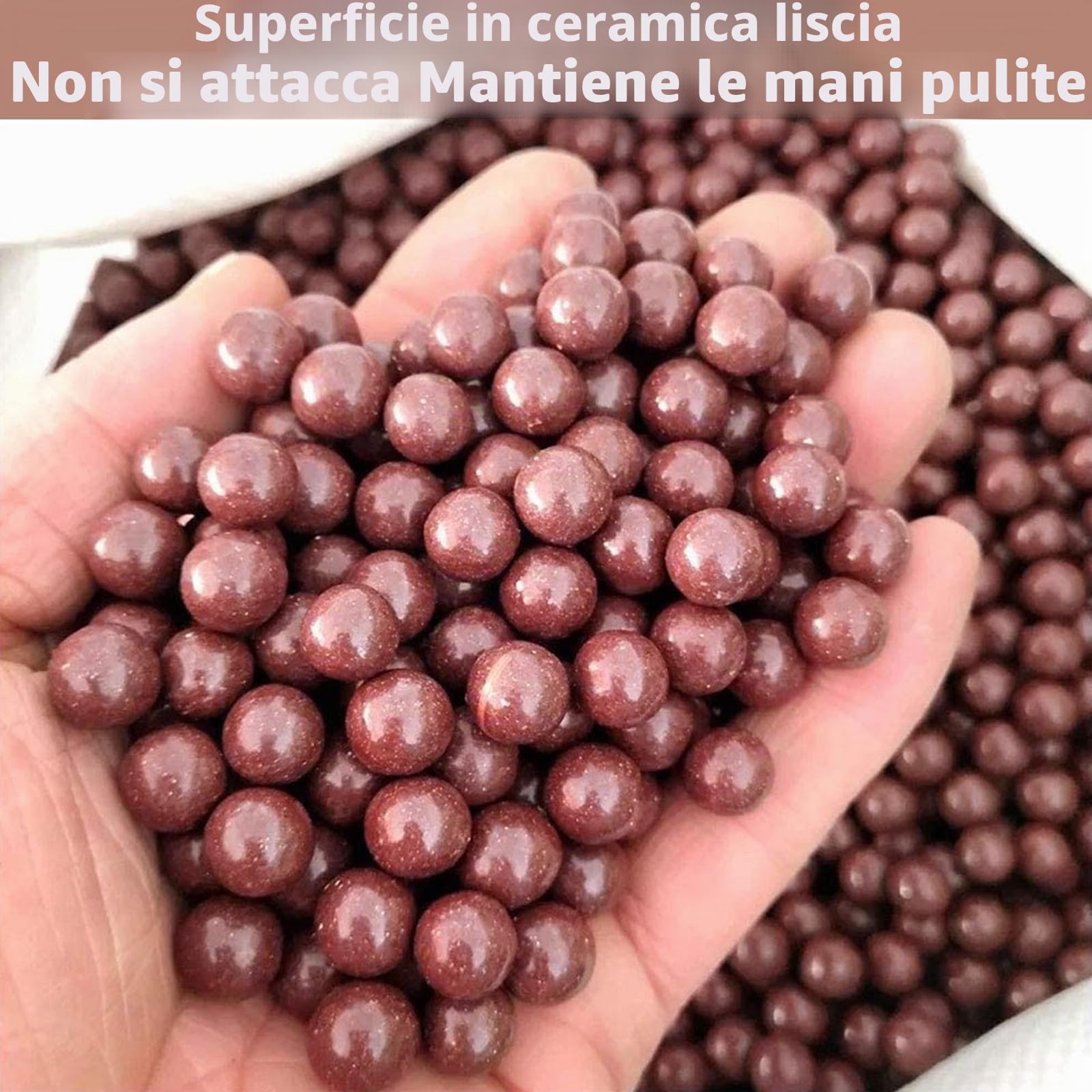 500 Pezzi Sfere per Fionda, Slingshot Fango Sfera Palla di Argilla, 8.5 mm Ecologiche Argilla Palline per Catapulta con Qualsiasi Fionda da Caccia