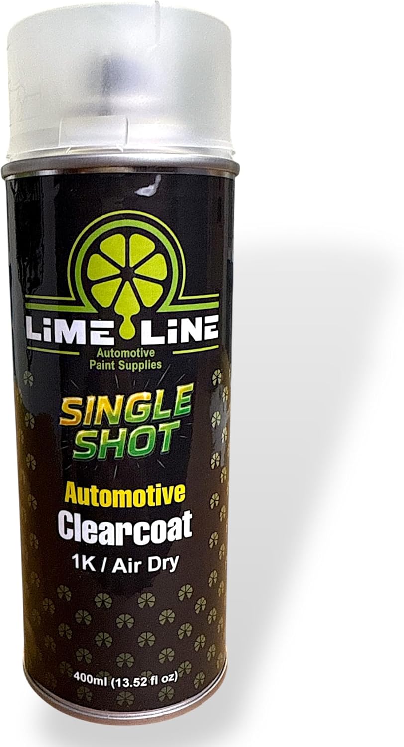 LiME LiNE 1K High Gloss Clear Coat Automotive Spray Paint/Aerosol, Fast Drying, Acrylic Urethane Clearcoat (Pack of 2)