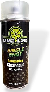 LiME LiNE 1K High Gloss Clear Coat Automotive Spray Paint/Aerosol, Fast Drying, Acrylic Urethane Clearcoat (Pack of 1)