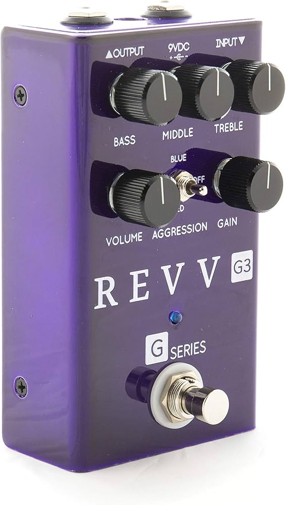Revv G3 Purple Channel Preamp/Overdrive/Pedal de distorção