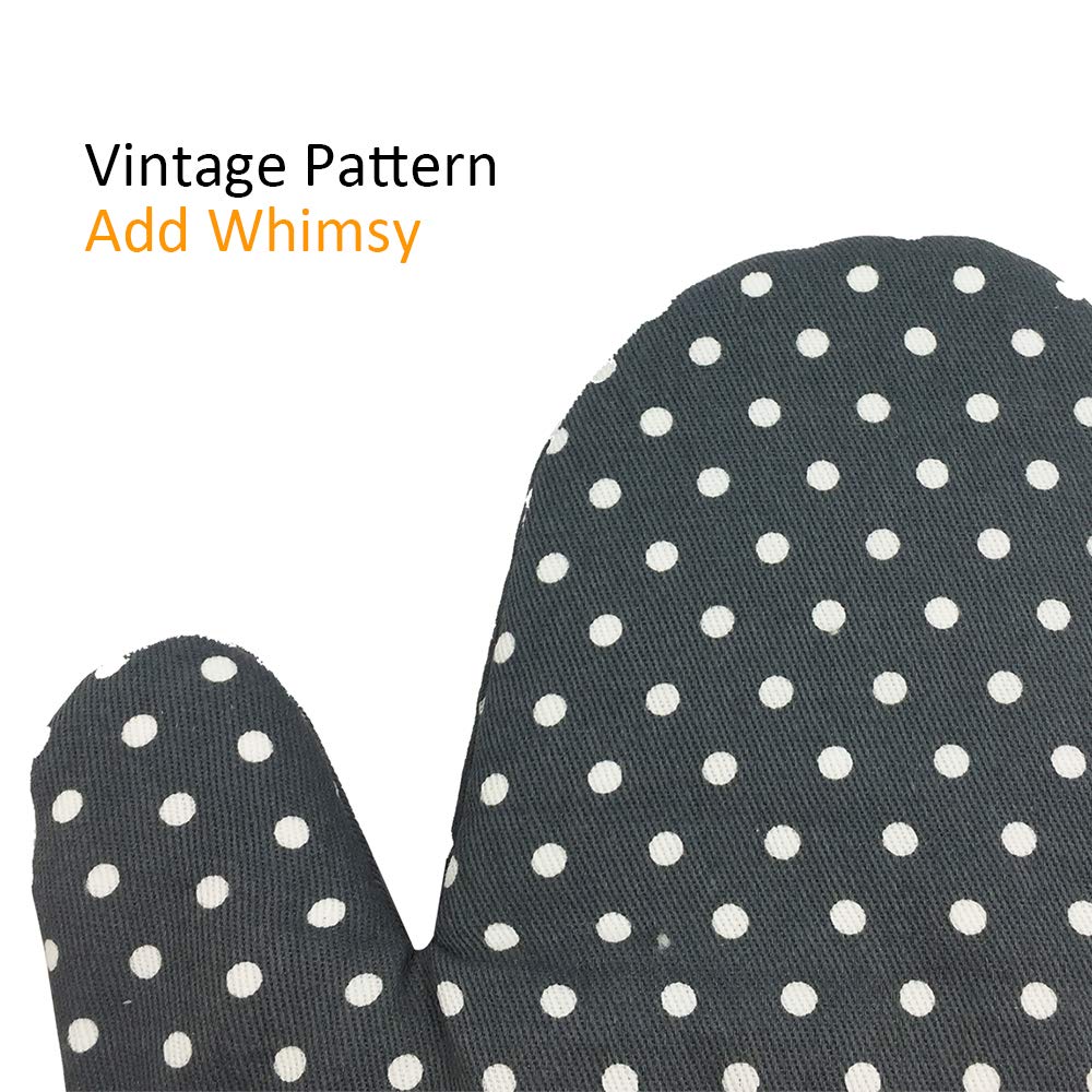 TFENG Ofenhandschuhe Hitzebeständig - Anti-Rutsch Bis 260°C, 1 Paar