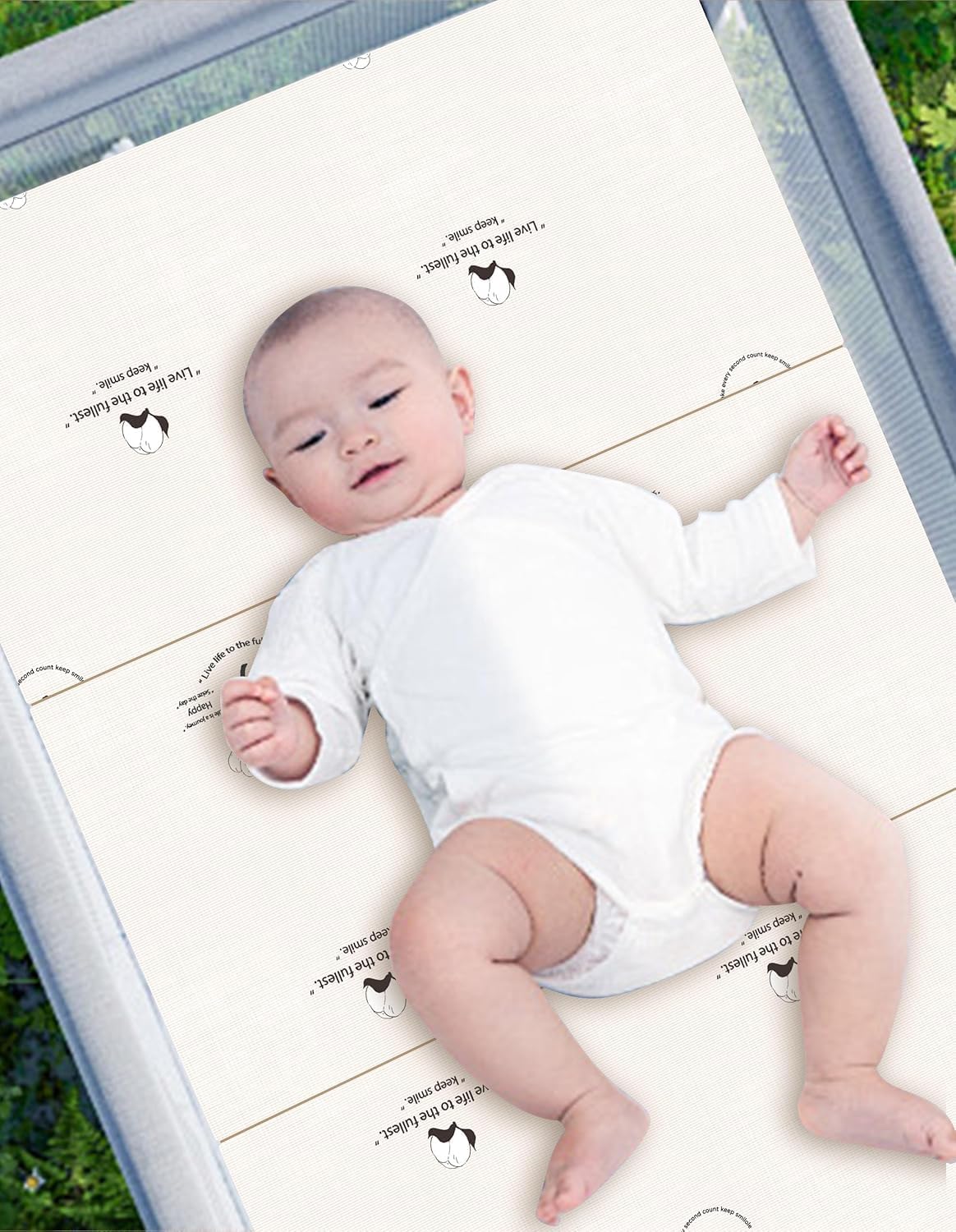 Pack and Play Mattress Topper - 38" x 26", Soft Firm Premium Foam Pack N Play Mattresses Pad, Odorless Breathable Comfort Baby Foam Portable Playpen Mattresses (Tri-fold Cotton, 38*26*1.5 In)