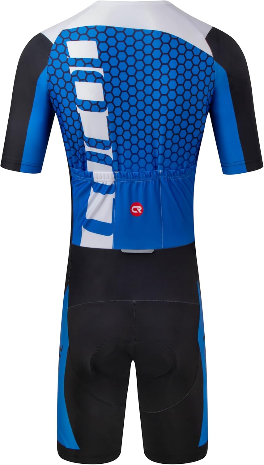 Coconut Ropamo CR Men's Cycling Clothing Set Short Sleeve Road Bike Skinsuits Outfit Cycling Jumpsuit with 3D Padded