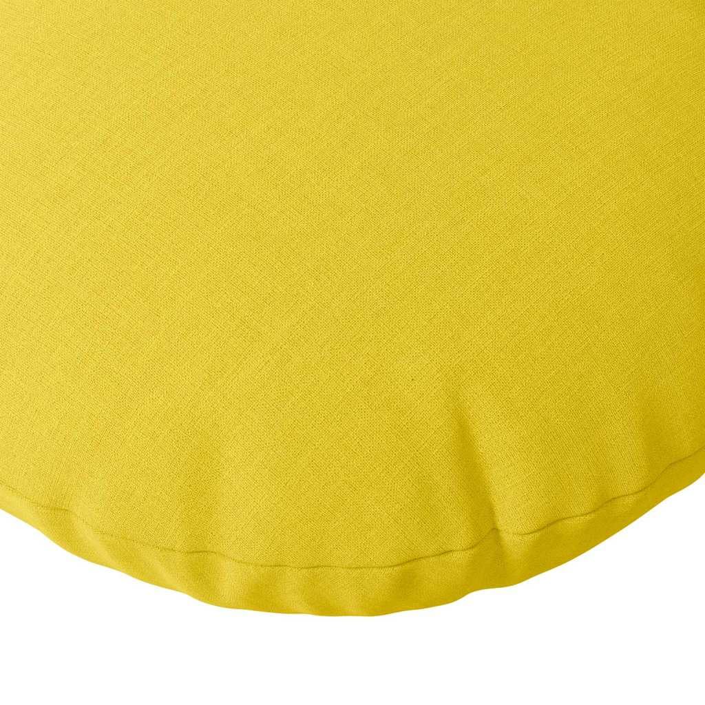 Juego de 2 cojines de suelo, 80 x 80 x 29 cm, color amarillo claro