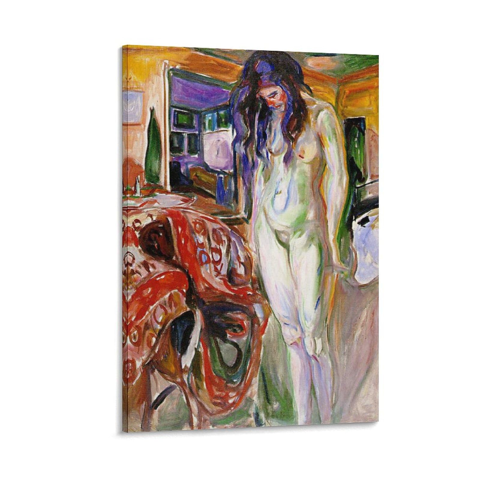 TIMEEYE Unbekanntes Bild by Edvard Munch Art Poster Picture Print Wall Art Poster Painting Canvas Posters Artworks Gift Idea Room Aesthetic 24x36inch(60x90cm)