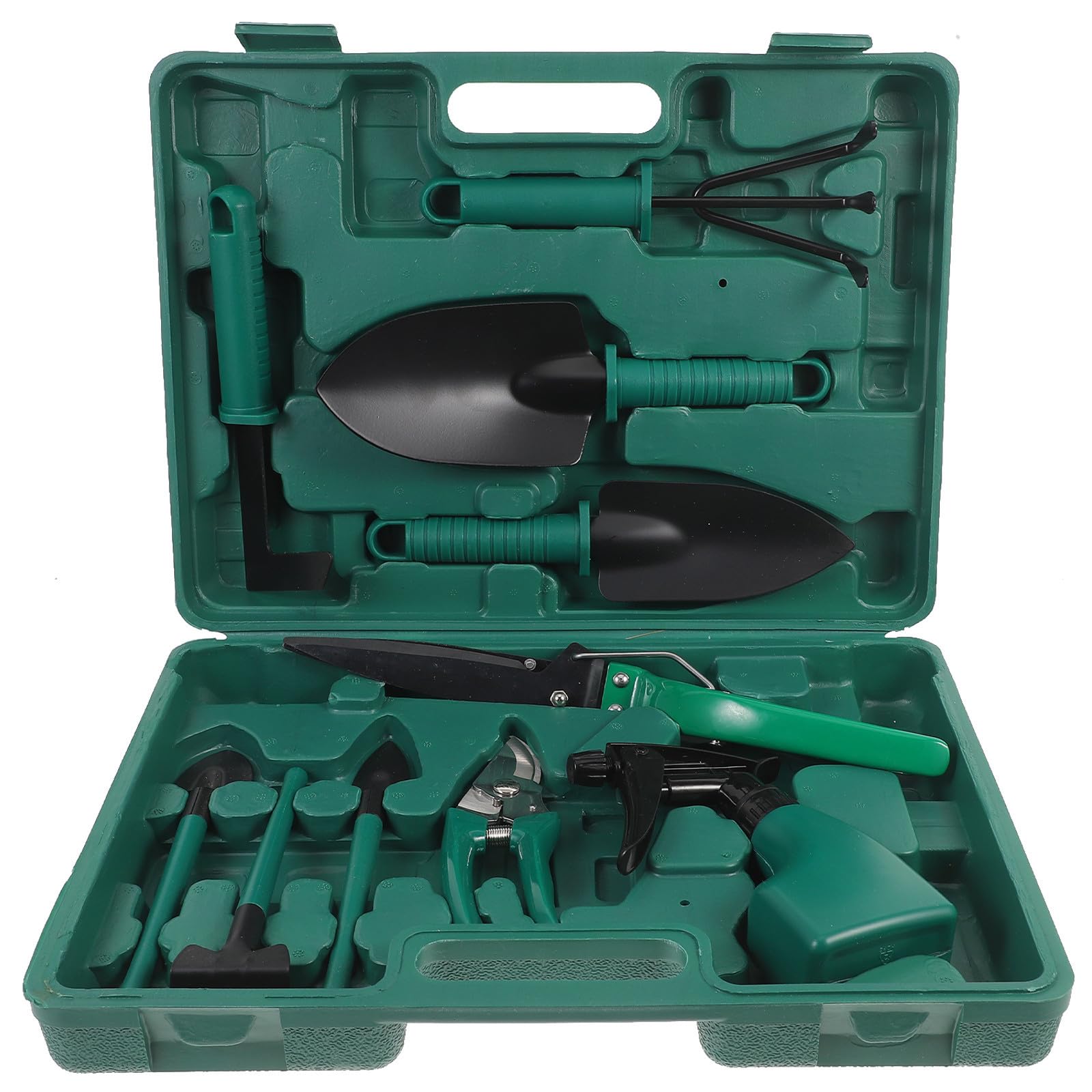 Kit D’Outils de Jardinage Portable, Râteau, Pelle, Sécateur