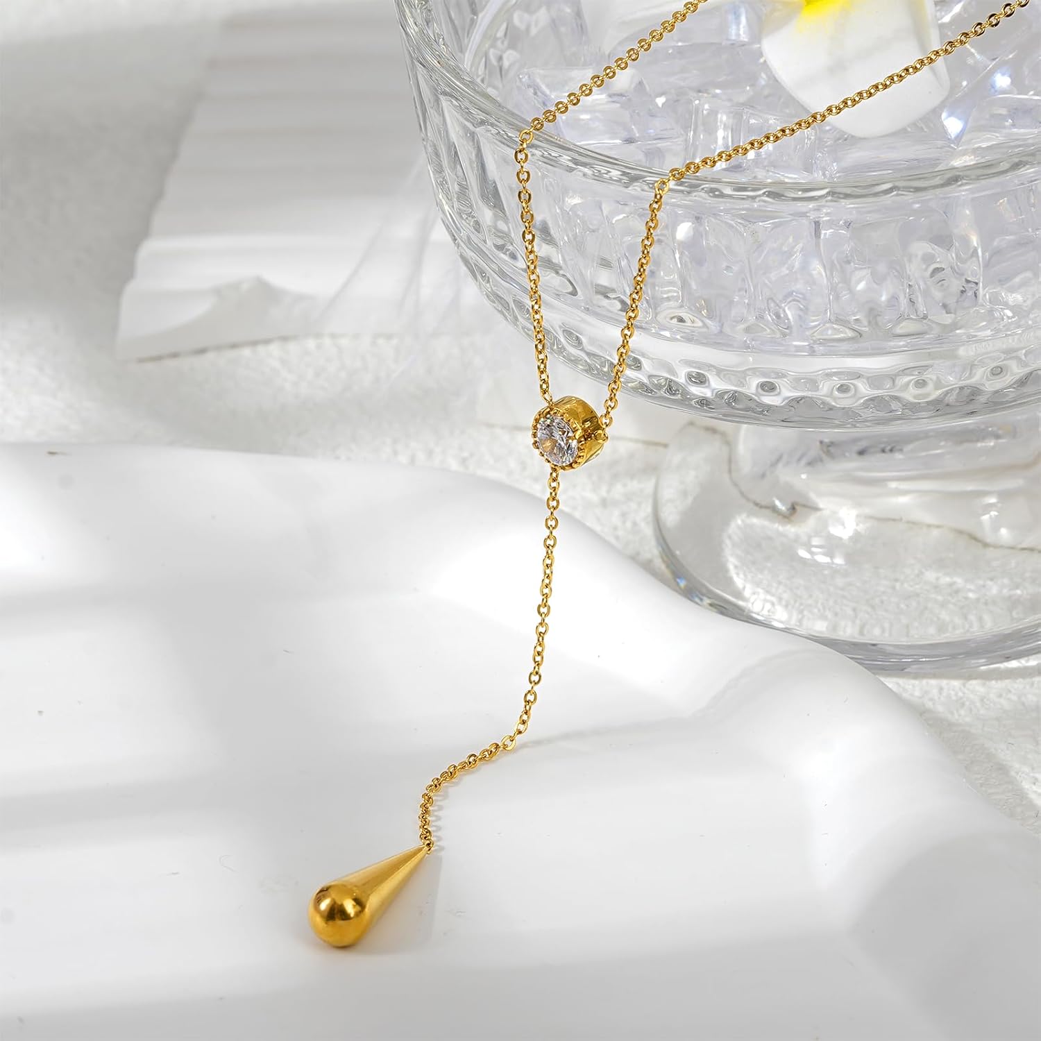 Minimalist Casual Necklace for Women 18K Gold Plated Chain Necklace Jewelry Gift for Mother Girlfriend Wife - Image 4